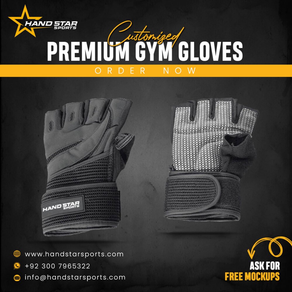 Hand Star Sports Heavy Duty Gym Gloves for Weight Lifters – Premium Leather with Wrist Support