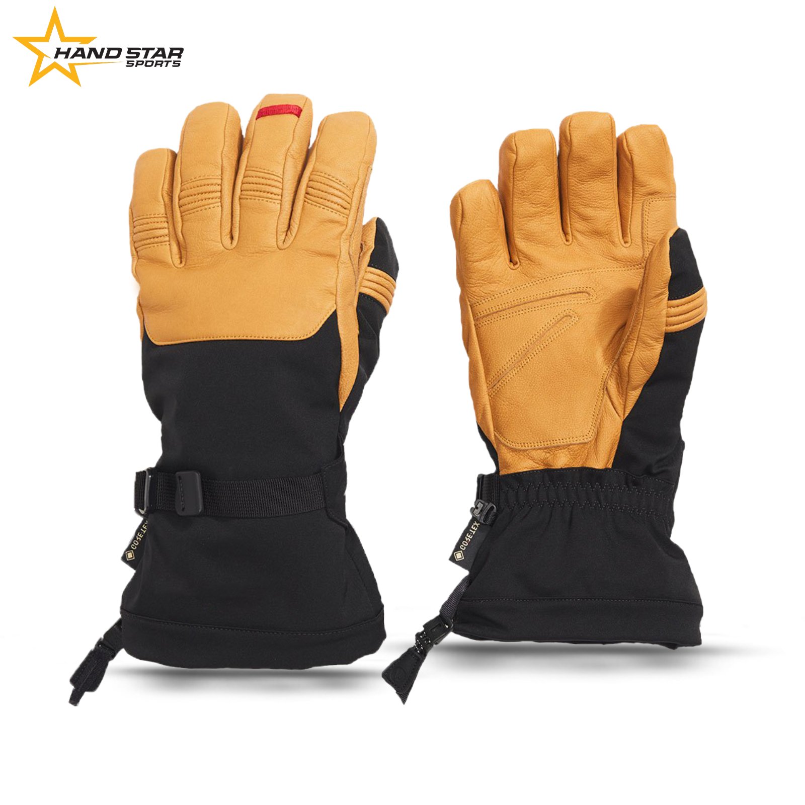 Ultimate Ski Gloves with Synthetic Leather and Cowhide Leather Palm, HIPORA Insert