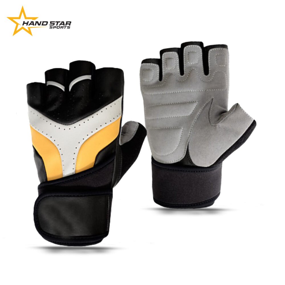 Hand Star Sports Gym Gloves: Amara Gel Foam & Raxine Perforated Design